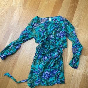 blue / tropical Zimmermann romper